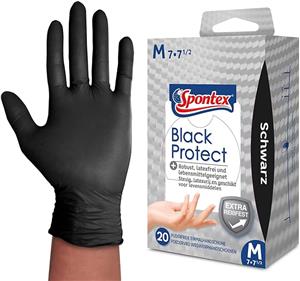 Spontex jednokratne rukavice Extra Black 100 od vinila vel. M