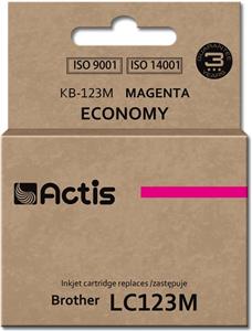 Actis KB-123M ink (replacement for Brother LC123M/LC121M; Standard; 10 ml; magenta)