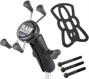 RAM Mounts X-Grip Phone Mount with Motorcycle Handlebar Clamp Base