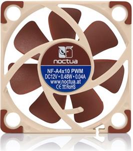 Noctua NF A4x10 PWM Computer case Fan 4 cm Beige, Red