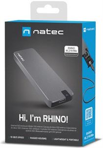 NATEC SSD ENCLOSURE RHINO M.2 NVME ALUMINIUM