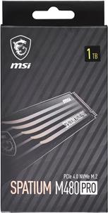 Dysk SSD MSI SPATIUM M480 Pro 1TB PCIe 4.0 NVMe M.2 2280