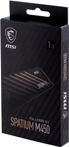 MSI SPATIUM M450 PCIe 4.0 NVMe M.2 1000GB PCI Express 4.0 3D NAND