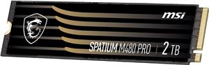 MSI SPATIUM M480 PRO PCIE 4.0 NVME M.2 2TB internal solid state drive PCI Express 4.0 3D NAND