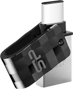 Silicon Power Mobile C31 USB flash drive 32 GB USB Type-A / USB Type-C 3.2 Gen 1 (3.1 Gen 1) Black, Silver