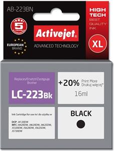 Activejet AB-223BN ink (replacement for Brother LC223Bk; Supreme; 16 ml; black)