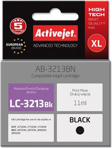 Activejet AB-3213BN Ink Cartridge (replacement for Brother LC3213BK; Supreme; 11 ml; black)