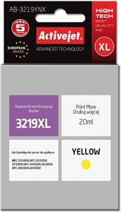 Activejet AB-3219YNX Ink Cartridge (replacement for Brother LC3219Y XL ; Supreme; 20 ml; yellow)