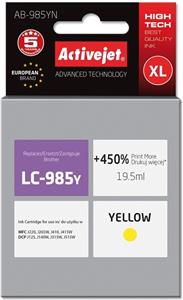 Activejet AB-985YN ink (replacement for Brother LC985Y; Supreme; 19.5 ml; yellow)