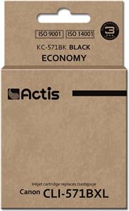 Actis KC-571Bk ink (replacement for Canon CLI-571Y; Standard; 12 ml; black)