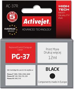 Activejet AC-37R Ink cartridge (replacement for Canon PG-37; Premium; 12 ml; black)