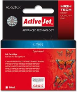 Activejet ACC-521CN Ink cartridge (replacement for Canon CLI-521C; Supreme; 10 ml; cyan)