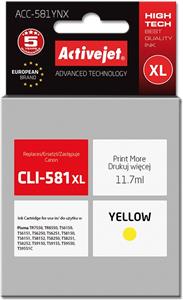 Activejet ACC-581YNX ink (replacement for Canon CLI-581XLY; Supreme; 11,70 ml; yellow)