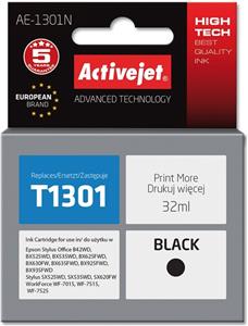 Activejet AE-1301N Ink cartridge (replacement for Epson T1301; Supreme; 32 ml; black)