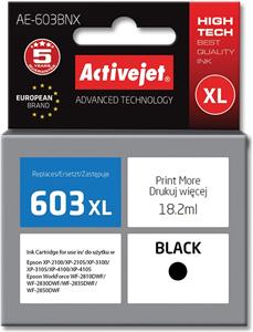 Activejet AE-603BNX ink (replacement for Epson 603XL T03A14; Supreme; 18,2 ml; black)