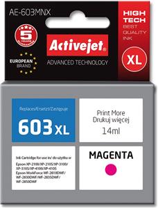 Activejet AE-603MNX ink (replacement for Epson 603XL T03A34; Supreme; 14 ml; magenta)