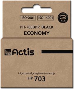 Actis KH-703BKR ink (replacement for HP 703 CD887AE; Standard; 15 ml; black)