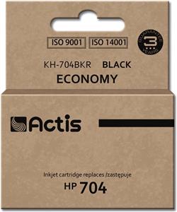 Actis KH-704BKR ink (replacement for HP 704 CN692AE; Standard; 15 ml; black)