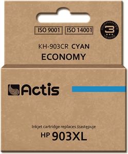 Actis KH-903CR ink (replacement for HP 903XL T6M03AE; Standard; 12 ml; cyan) - New Chip