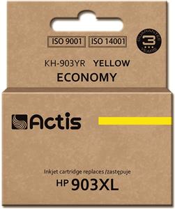 Actis KH-903YR ink (replacement for HP 903XL T6M11AE; Standard; 12 ml; yellow) - New Chip