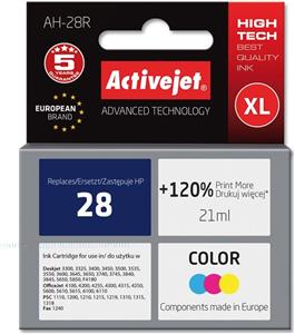 Activejet AH-28R Ink cartridge (replacement for HP 28 C8728A; Premium; 21 ml; color)