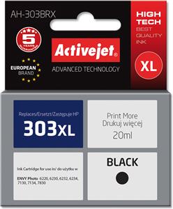 Activejet AH-303BRX Ink Cartridge (replacement for HP 303XL T6N04AE; Premium; 20ml; black)