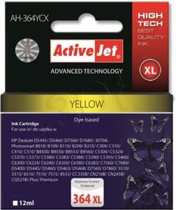 Activejet AH-364YCX ink (replacement for HP 364XL CB325EE; Premium; 12 ml; yelllow