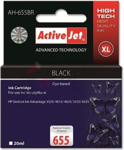 Activejet AH-655BR ink (replacement for HP 655 CZ109AE; Premium; 20 ml; black)