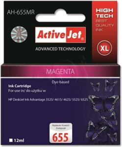 Activejet AH-655MR ink (replacement for HP 655 CZ111AE; Premium; 12 ml; magenta)