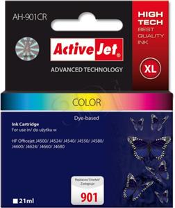 Activejet AH-901CR Ink (replacement for HP 901 CC656AE; Premium; 21 ml; colour)