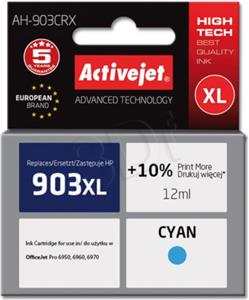 Activejet AH-903CRX ink (replacement for HP 903XL T6M03AE; Premium; 12 ml; cyan)