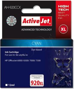 Activejet AH-920CCX Ink Cartridge (replacement for HP 920XL CD972AE; Premium; 12 ml; cyan)