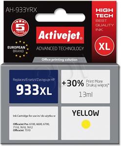 Activejet AH-933YRX ink (replacement for HP 933XL CN056AE; Premium; 13 ml; yellow)