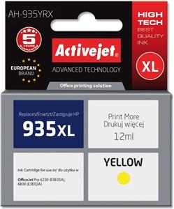 Activejet AH-935YRX ink (replacement for HP 935XL C2P26AE; Premium; 12 ml; yellow)