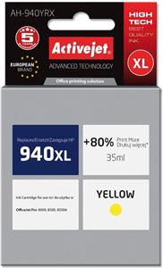 Activejet AH-940YRX Ink (replacement for HP 940XL C4909AE; Premium; 35 ml; yellow)