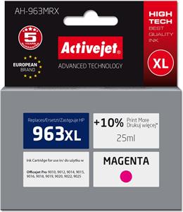 Activejet AH-963MRX Ink Cartridge (replacement for HP 963XL 3JA28AE; Premium; 1760 pages; 25 ml, magenta)