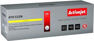 Activejet ATH-532N Toner (replacement for HP 304A CC532A, Canon CRG-718Y; Supreme; 3200 pages; yellow)