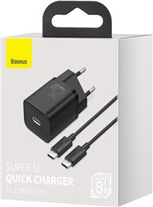 Baseus TZCCSUP-L01 mobile device charger Smartphone Black AC, USB Fast charging Indoor