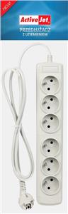 Activejet 6GNU - 3M - S power strip with cord