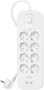 Belkin Connect White 8 AC outlet(s) 2 m