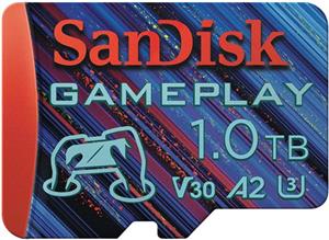 SanDisk GamePlay microSDXC UHS-I Card, 1TB Gaming microSDXC, 190MB/s, 130MB/s W, UHS-I, V30, U3, C10, RPD1