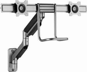 Gembird MA-WA2-02 Adjustable wall 2-display mounting arm, 17”-32”, up to 8 kg