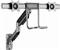 Gembird MA-WA2-02 Adjustable wall 2-display mounting arm, 17”-32”, up to 8 kg