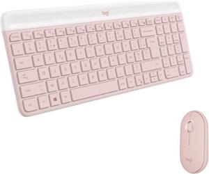 LOGITECH MK470 Slim Combo - ROSE - ADR - 2.4GHZ