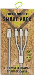 SMART PACK KABEL 3u1 TypeC/Micro USB/Lightning-USB