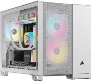 Kućište Corsair 2500D Airflow White, Dual ChamberTempered Glass Mid-Tower