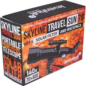 Levenhuk Skyline Travel Sun 70 Refractor Black