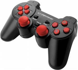 Esperanza EGG106R Gaming Controller Gamepad PC,Playstation 2,Playstation 3 Analogue / Digital USB 2.0 Black,Red