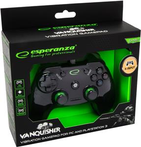 Esperanza EGG110K Gaming Controller Gamepad PC,Playstation 3 Analogue / Digital USB 2.0 Black