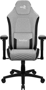 Aerocool CROWNASHGR, Ergonomic Gaming Chair, Adjustable Cushions, AeroWeave Technology, Grey